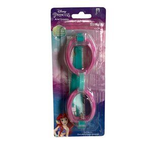 Disney Princess Ariel Youth Swim Goggles With Pink & Teal Design NEW